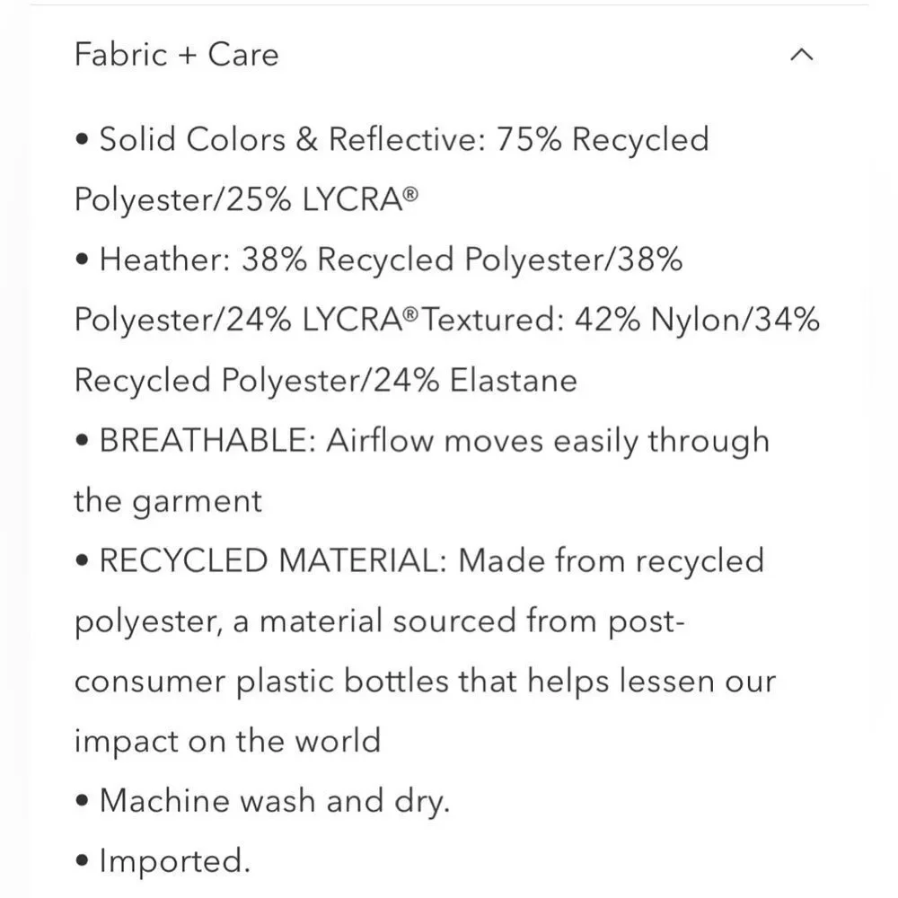 Athleta quality workout
